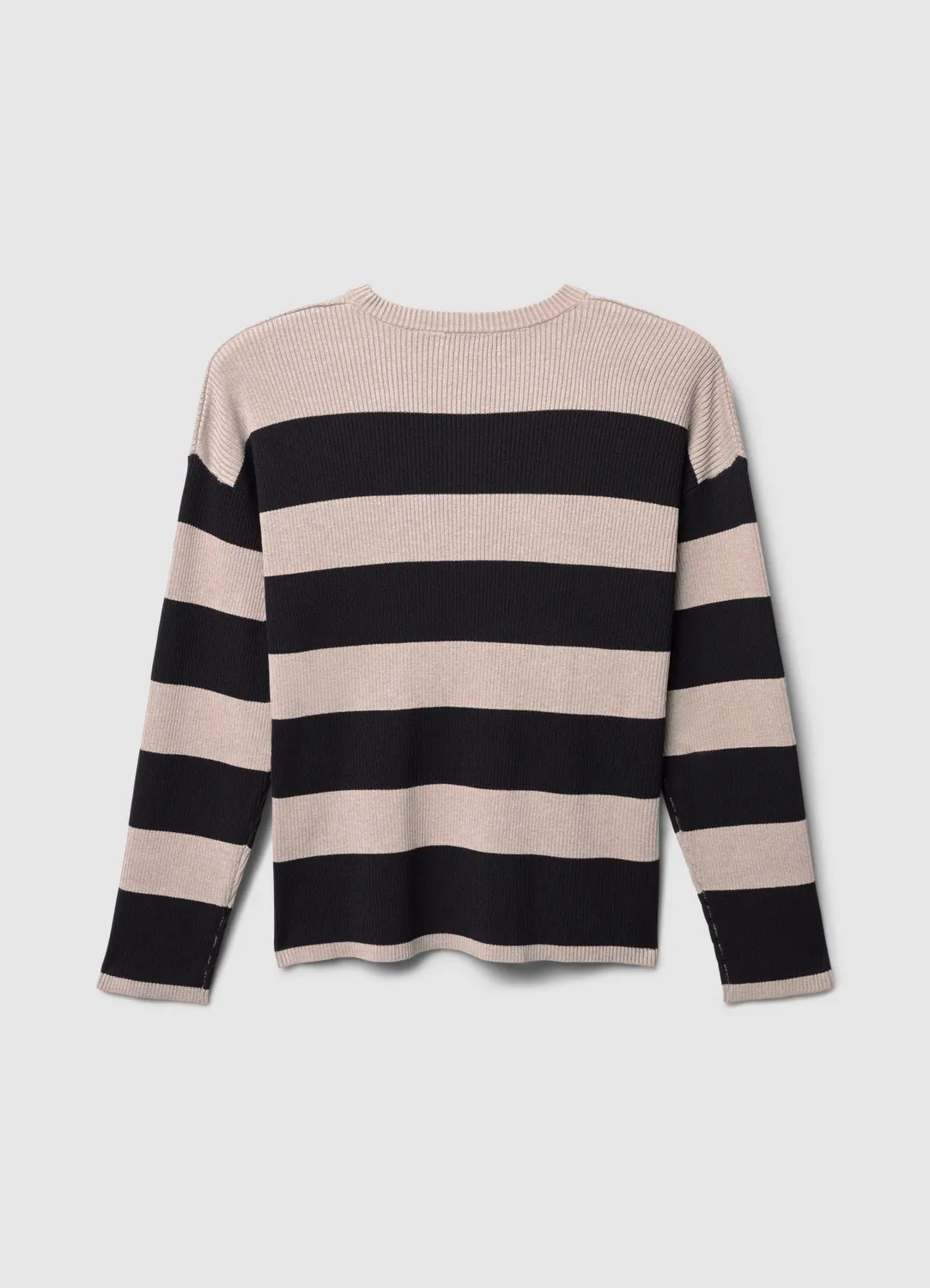 Calliope Pull rayé côtelé manches longues femme