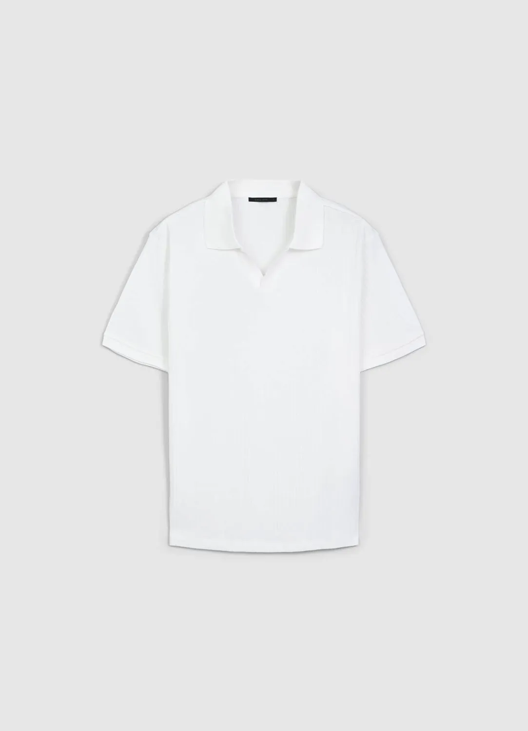 Calliope T-shirt Polo homme manches courtes texturé uni