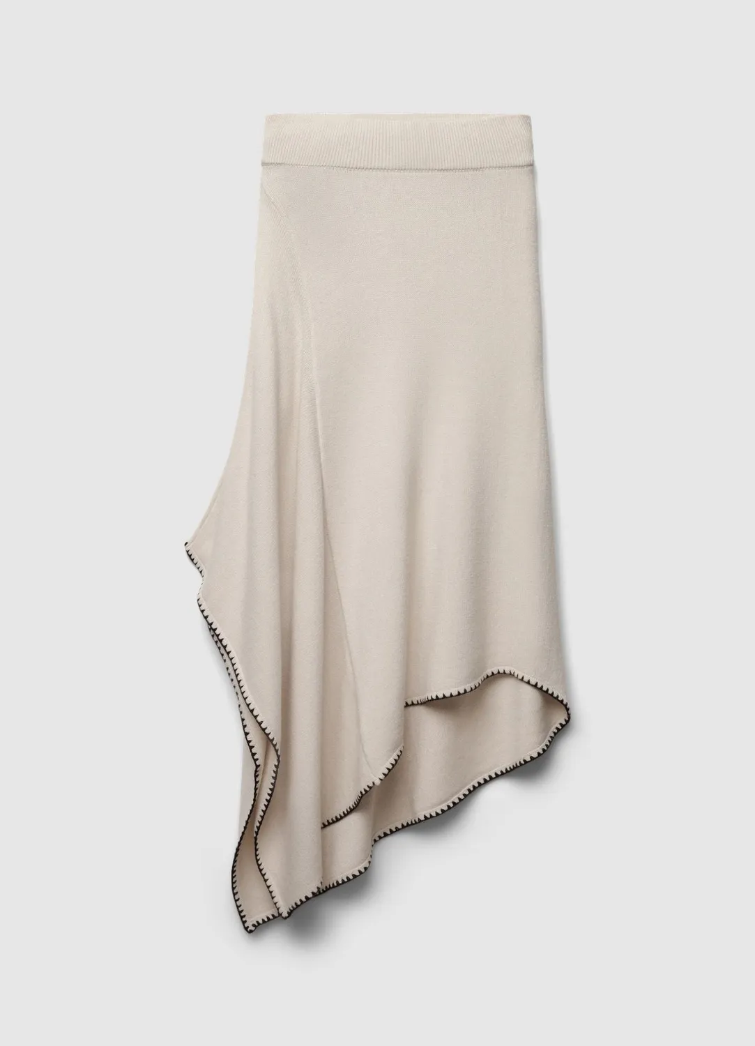 Calliope Jupe Asymétrique Surpiqûres Femme Jupe