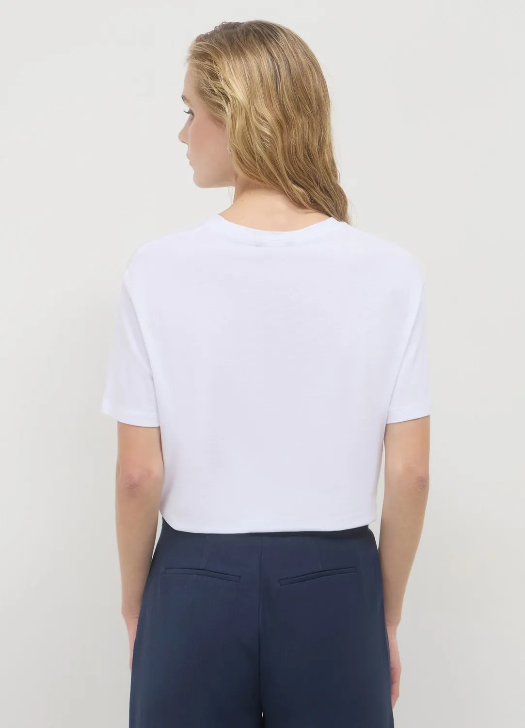 Calliope t-shirt fleurs appliquées femme coton