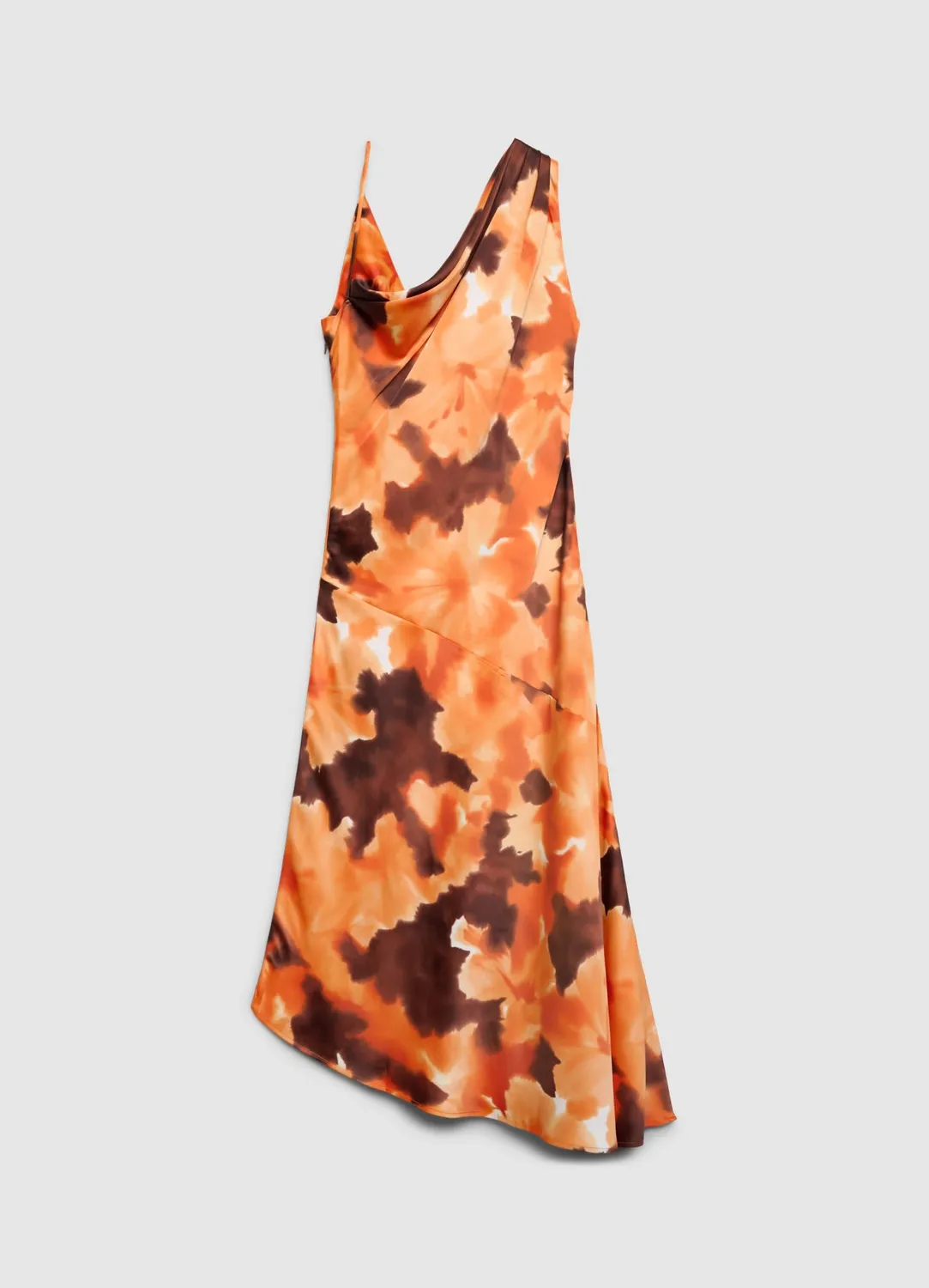 Calliope Robe tie-dye femme satinée une épaule