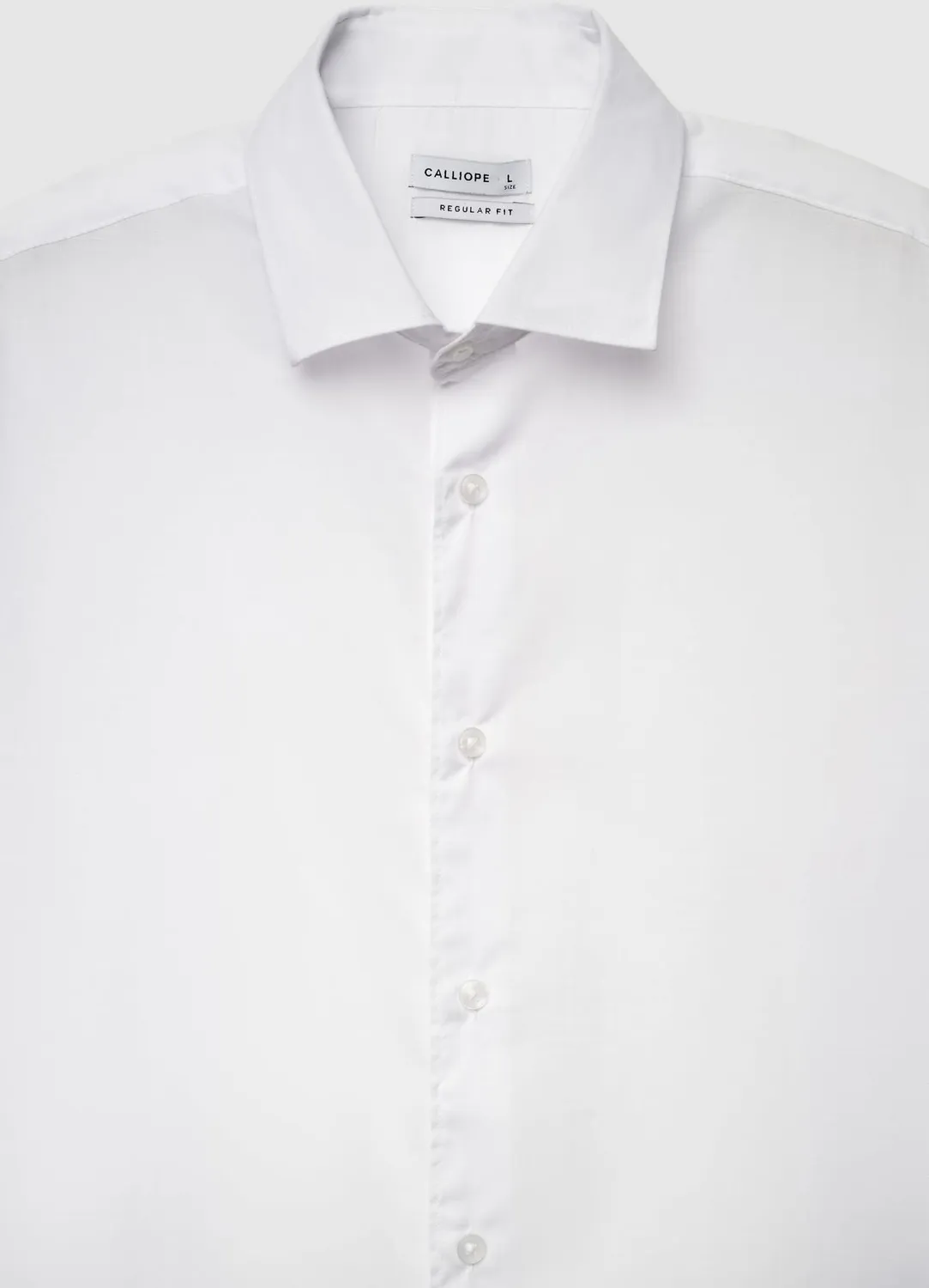Calliope chemise homme unie col classique manches longues