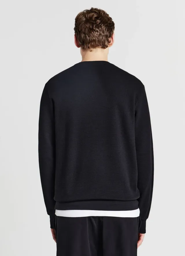 Calliope sweat homme col rond tissu texturé