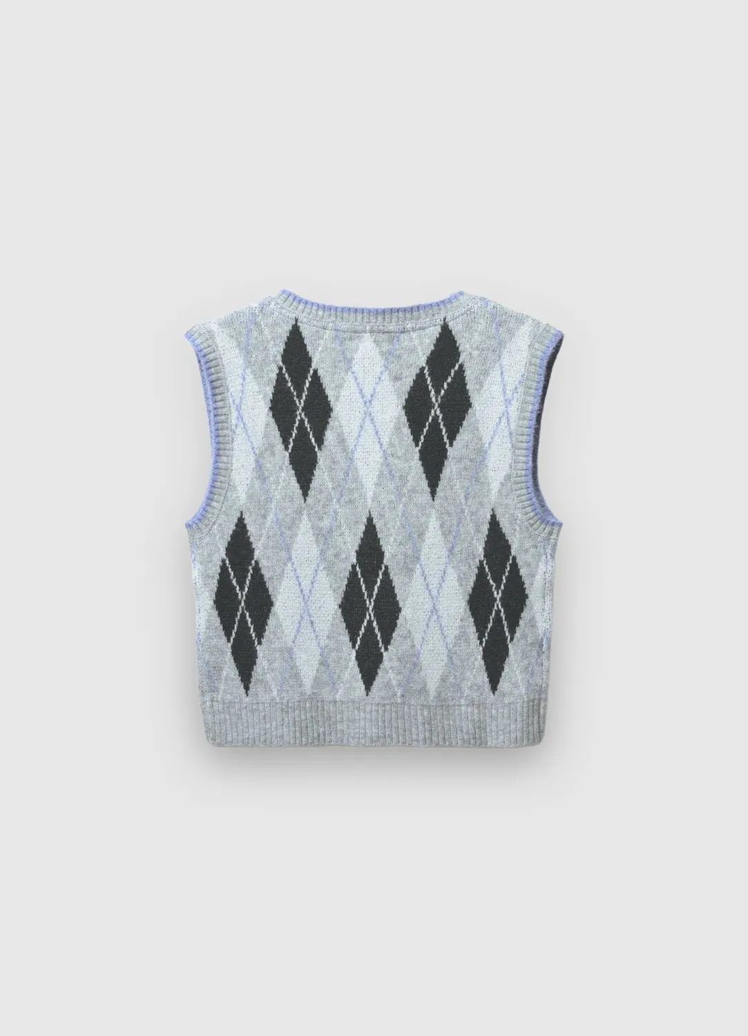 Calliope gilet maille losanges col V femme
