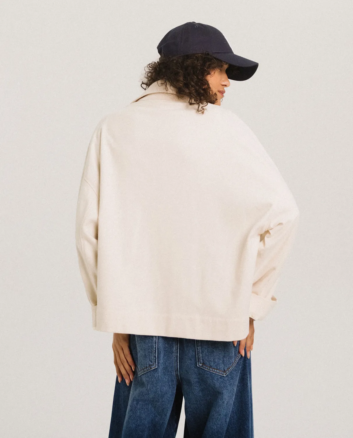 Tinsels Frantzy veste courte écru flanelle