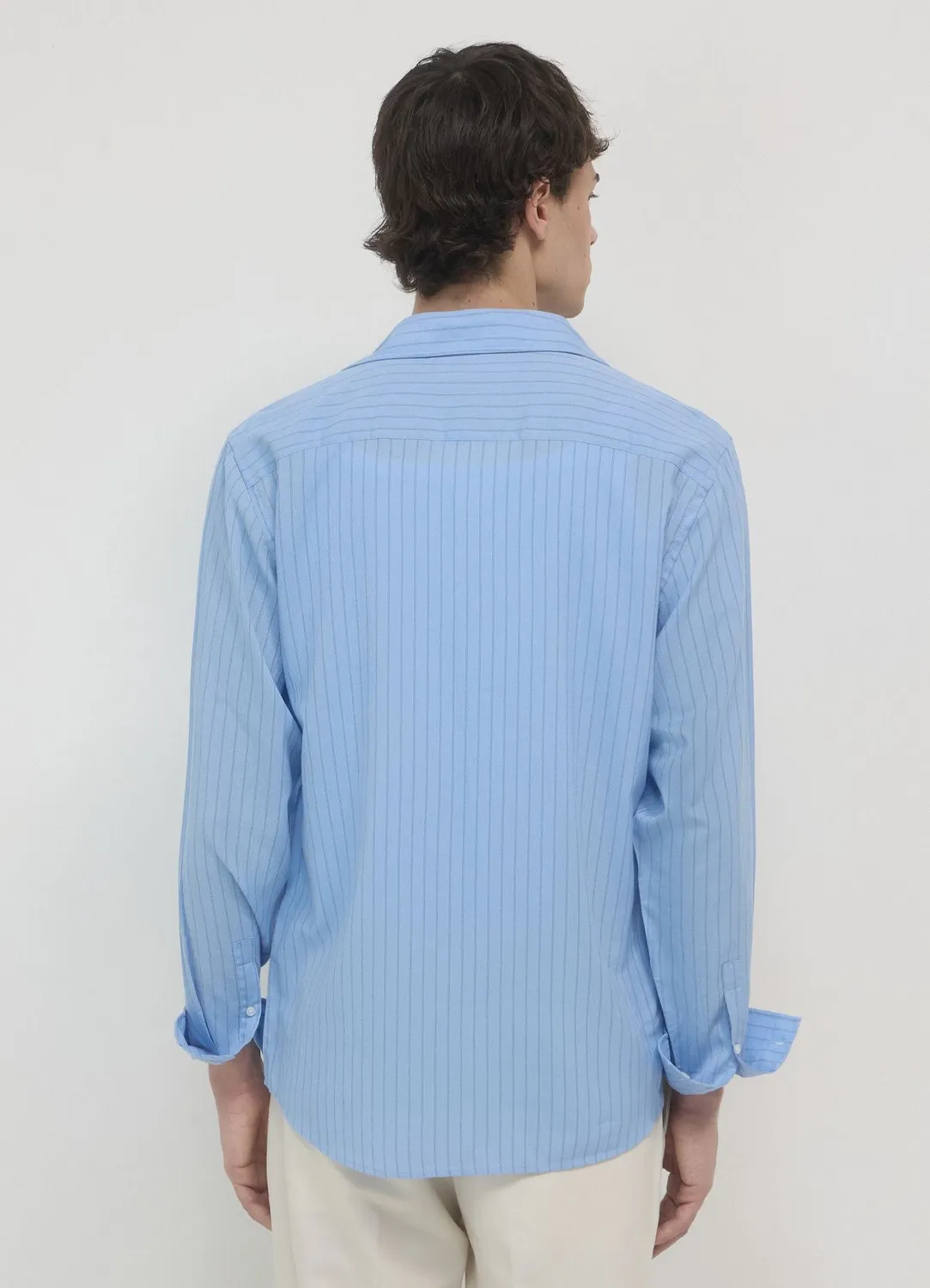 Calliope chemise rayures homme manches longues