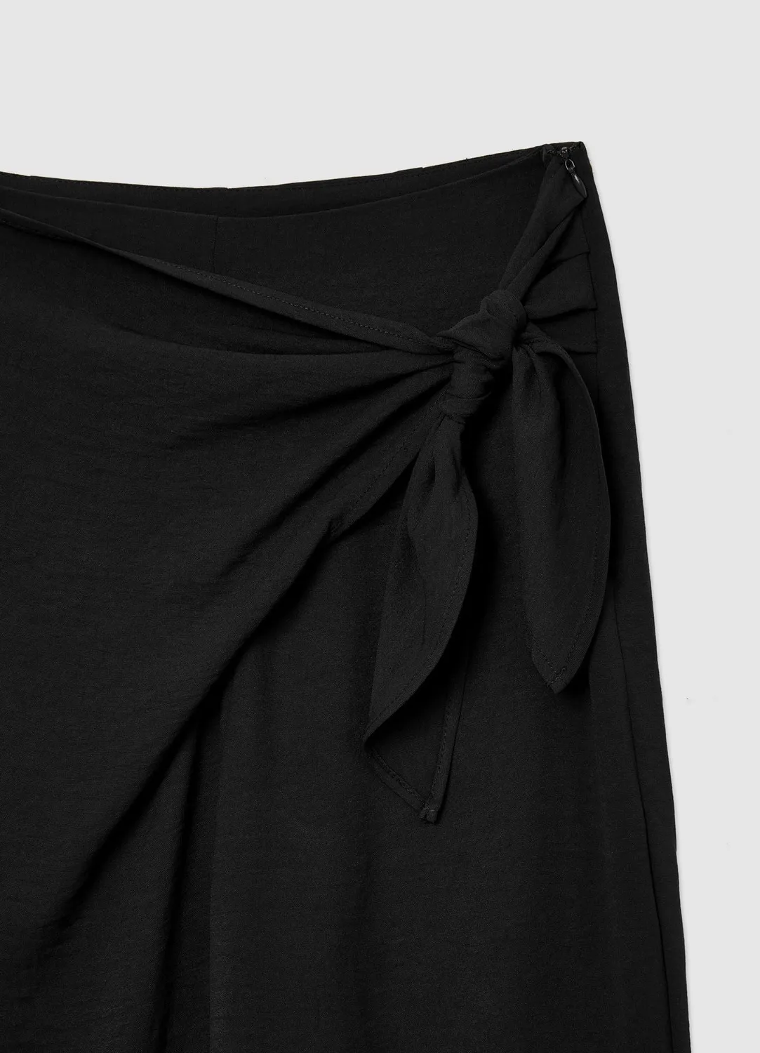 Calliope pantalon femme noué uni fermeture latérale