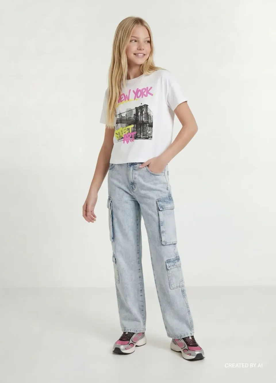 Calliope t-shirt imprimé fille manches courtes graphique