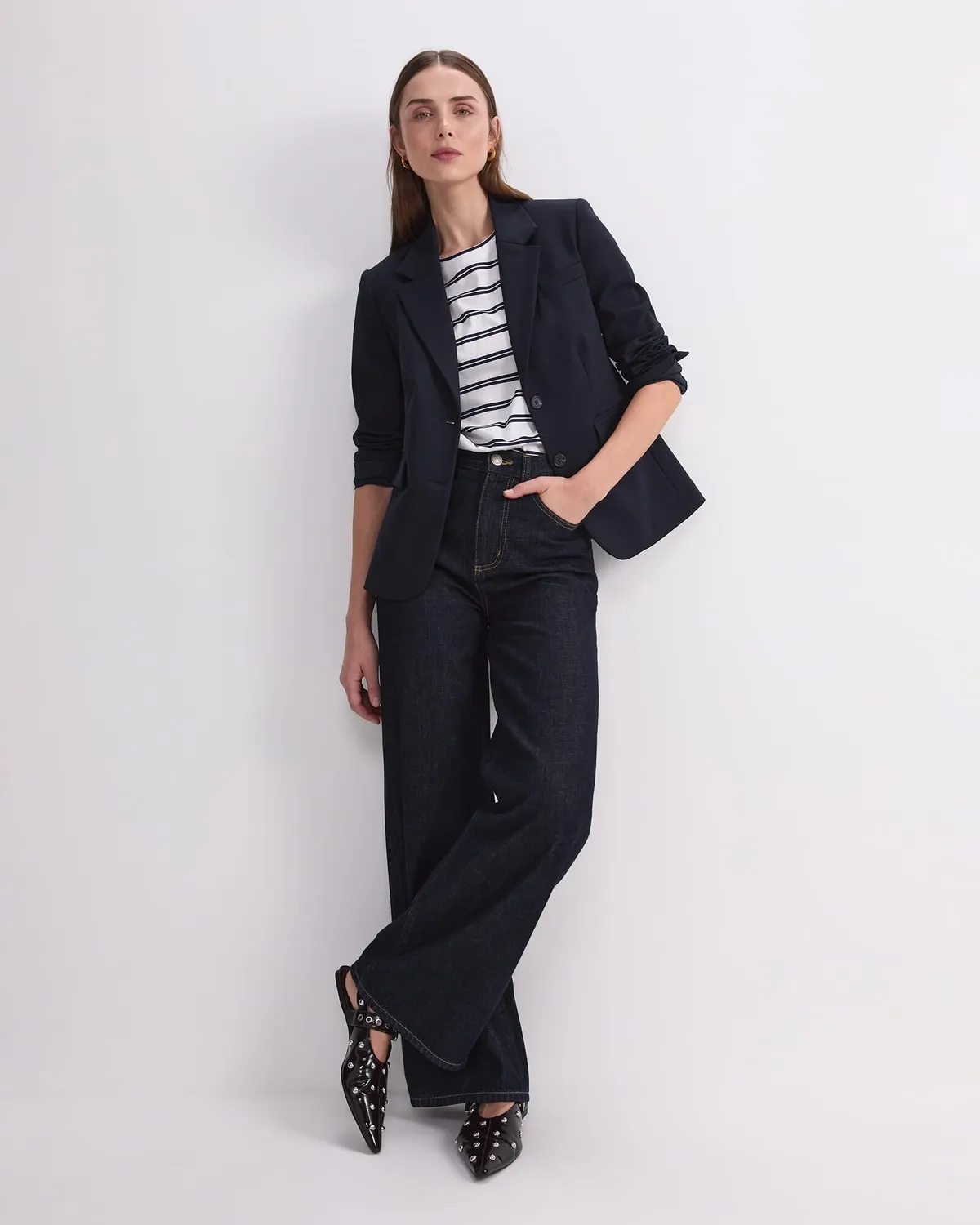 Sportscraft Yvette blazer femme coton stretch tailleur