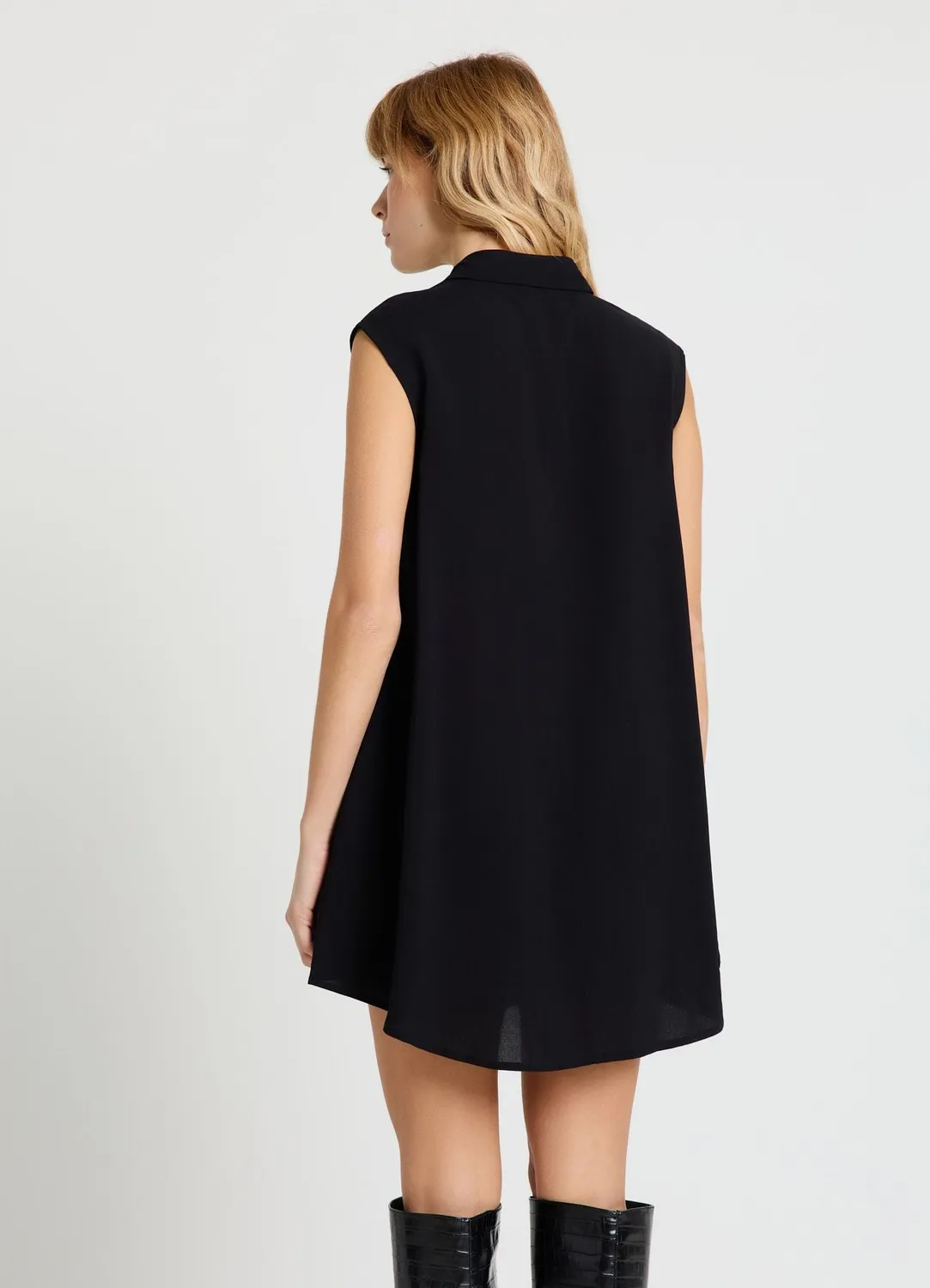 Calliope chemise longue sans manches femme unie