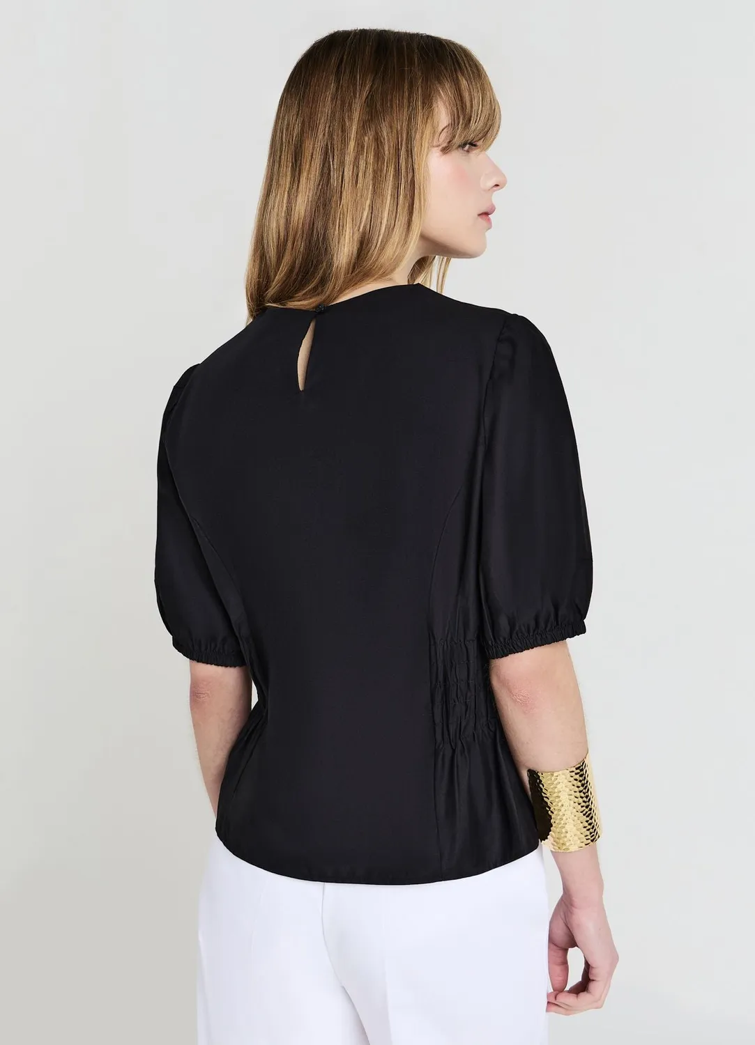 Calliope chemise femme smock manches courtes