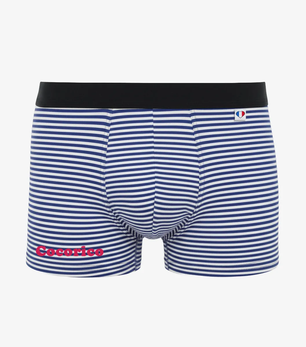 Cocorico Pack Cocorico boxer homme Marinière x2 coton
