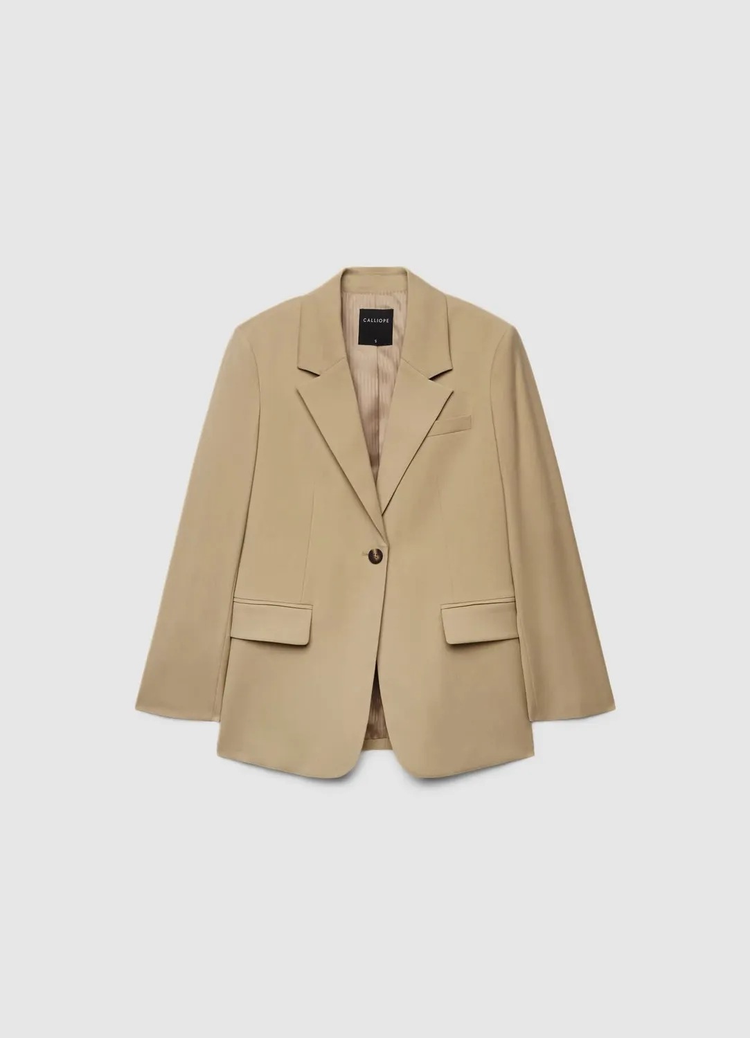 Calliope veste tailleur unie femme un bouton