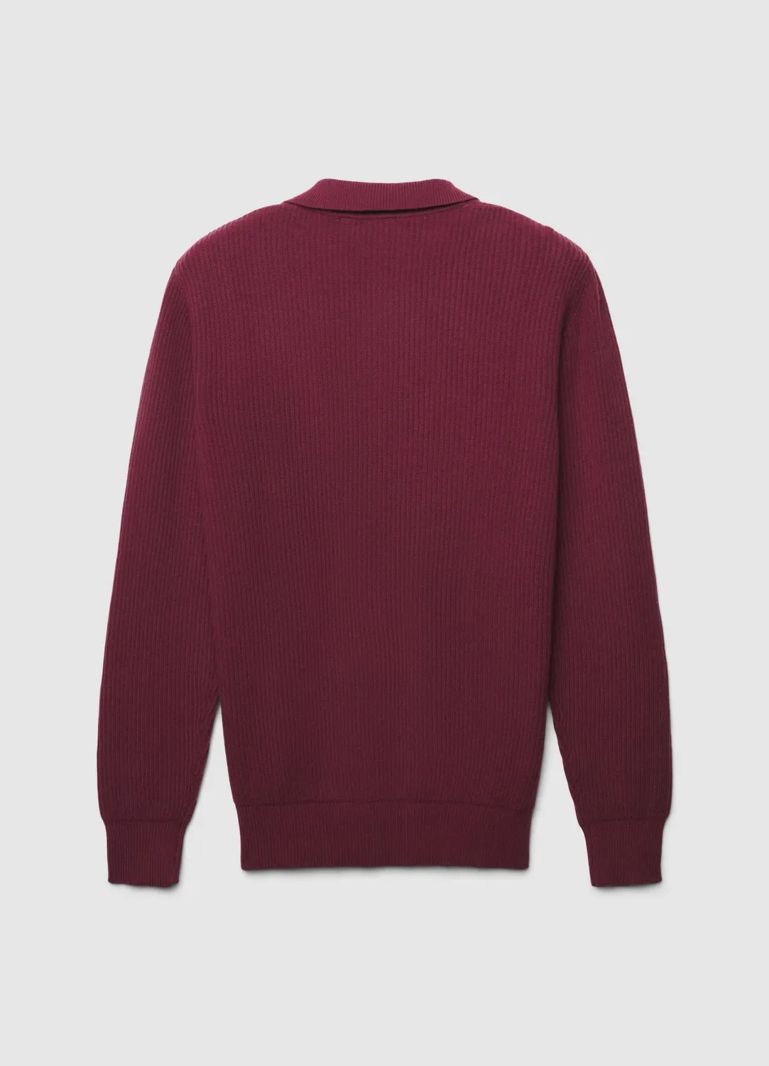 Calliope pull polo côtelé homme manches longues