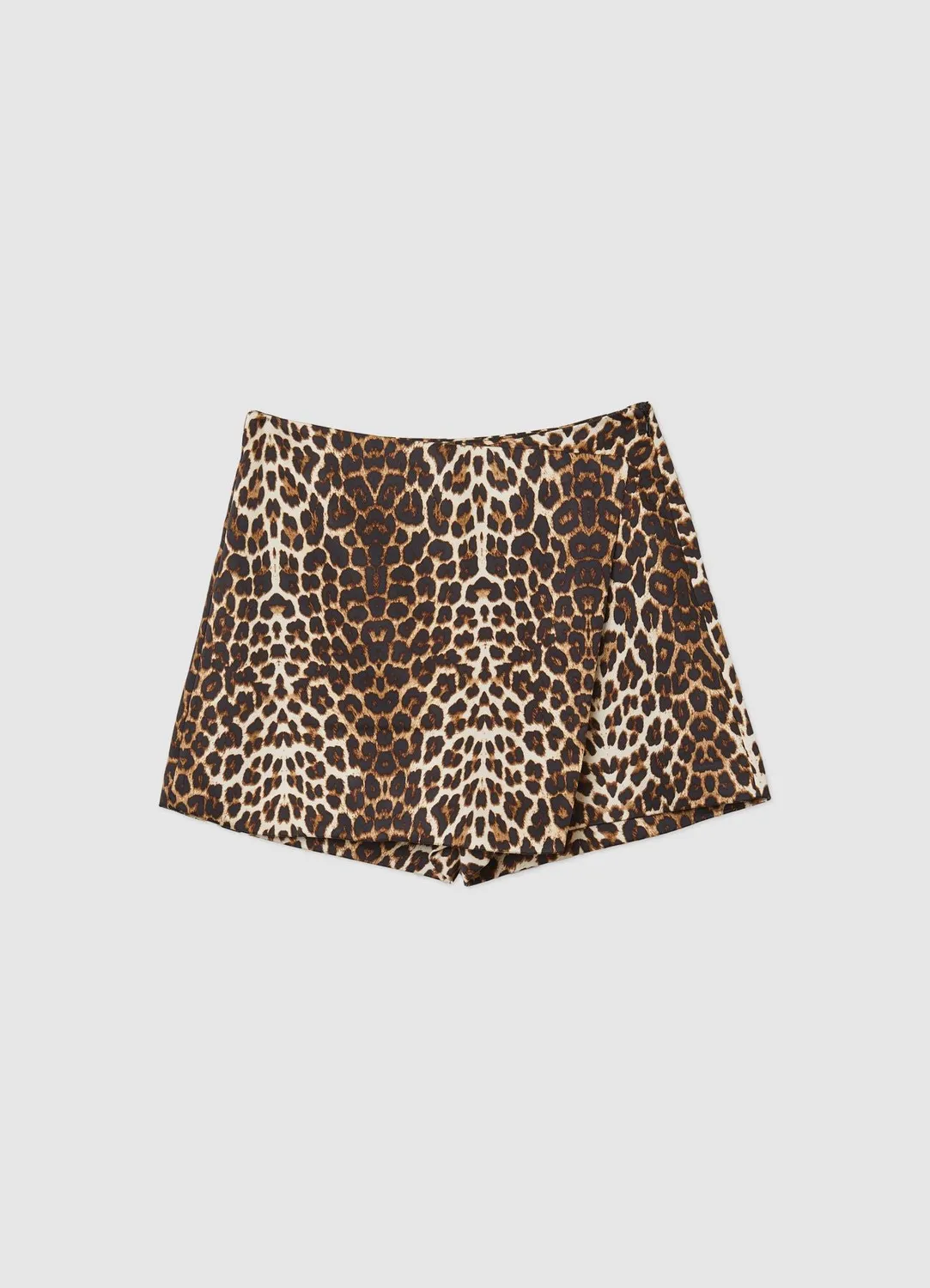Calliope Animalier Jupe-short femme satiné
