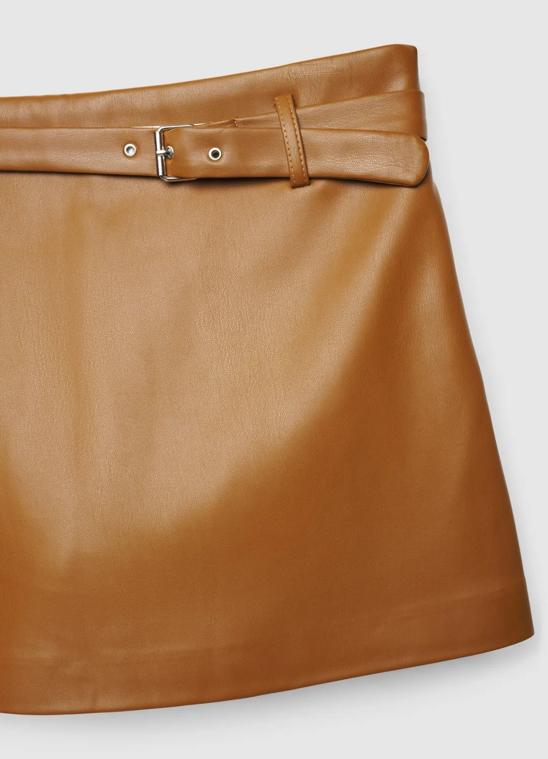 Calliope jupe-culotte effet cuir avec ceinture femme