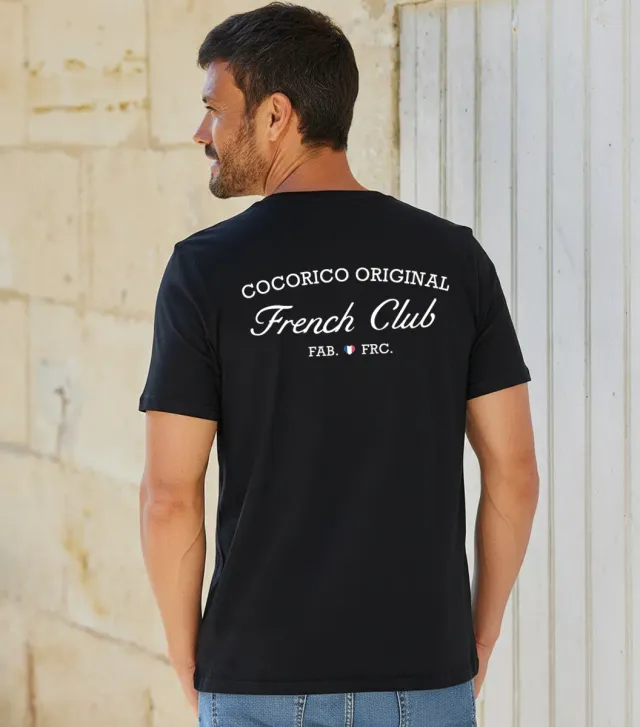 Cocorico French Club t-shirt homme noir coton