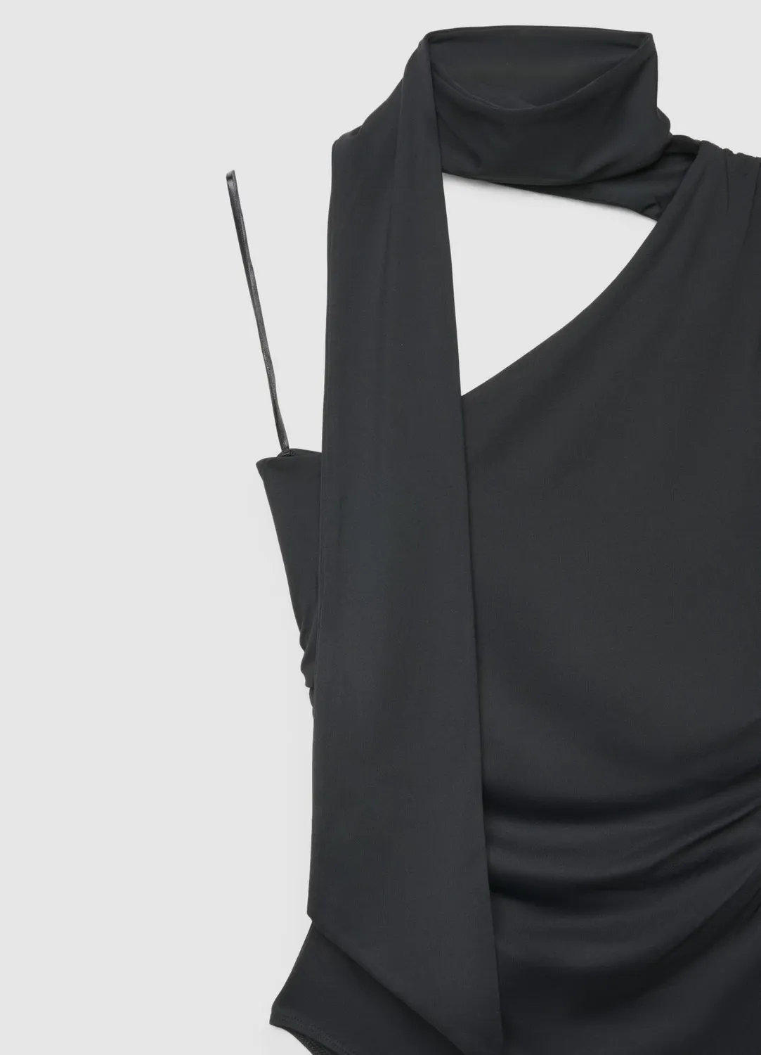 Calliope Body monospalla body asymétrique femme soirée