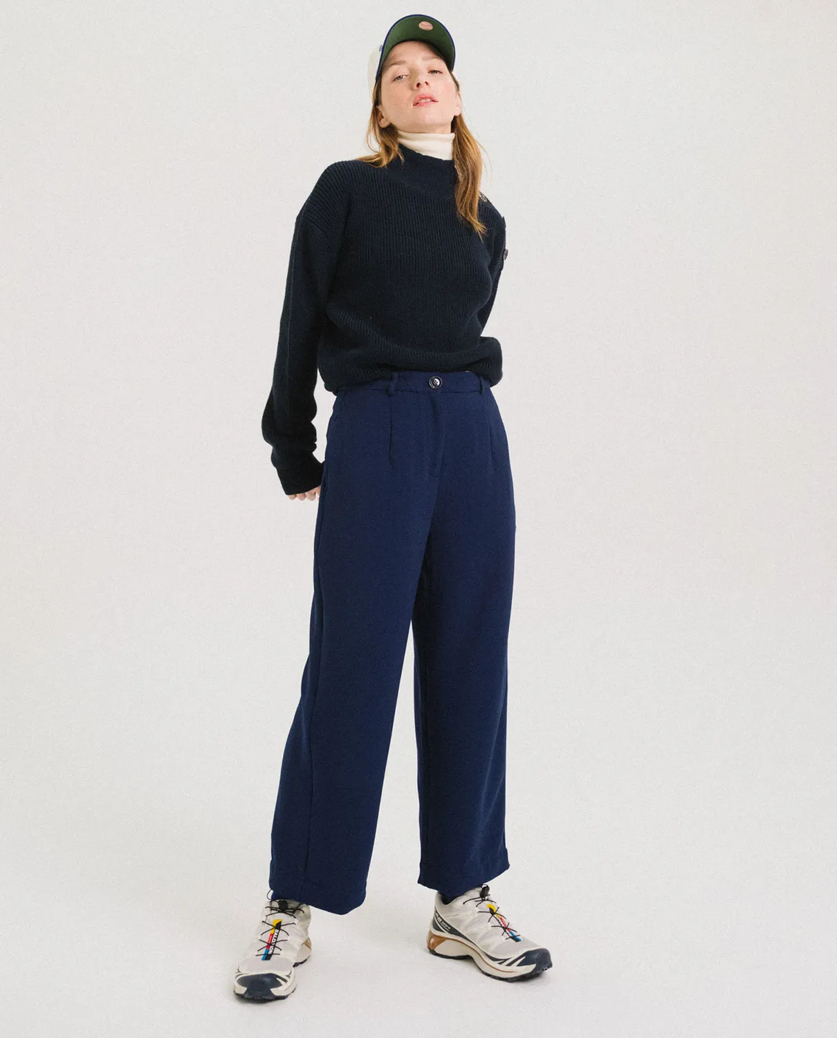 Tinsels Brando Encre pantalon 7/8 crêpe fluide