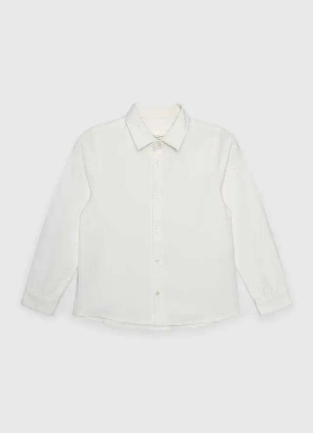 Calliope chemise manches longues garçon unie école