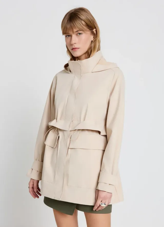 Calliope Veste saharienne capuche femme unie