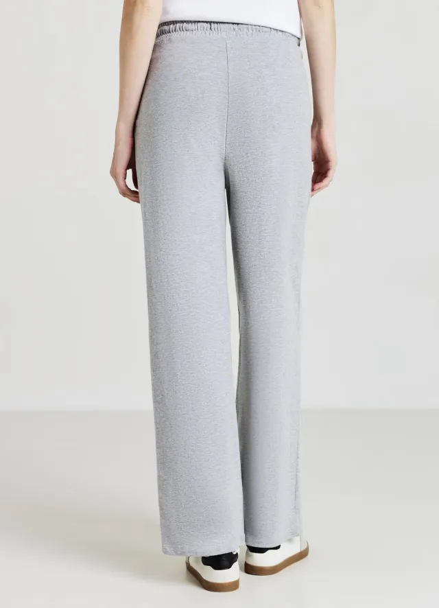 Calliope Palazzo pantalon jogging large femme taille élastique