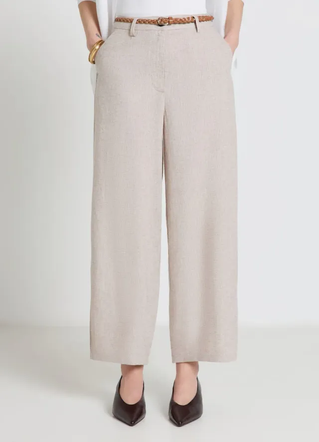 Calliope pantalon balloon ceinture tressée femme