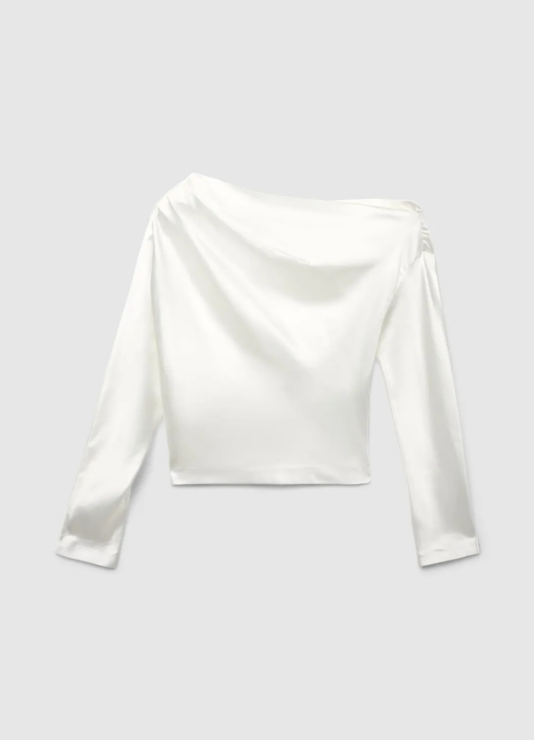 Calliope Blusa asimmetrica Blouse femme similsatin