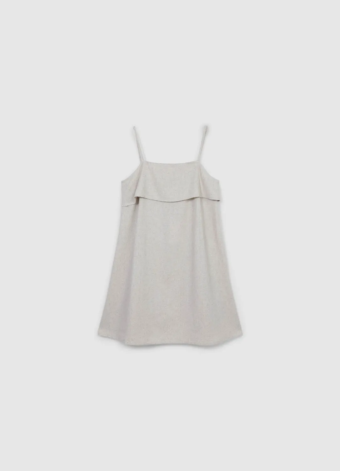 Calliope robe courte femme en lin bretelles fines
