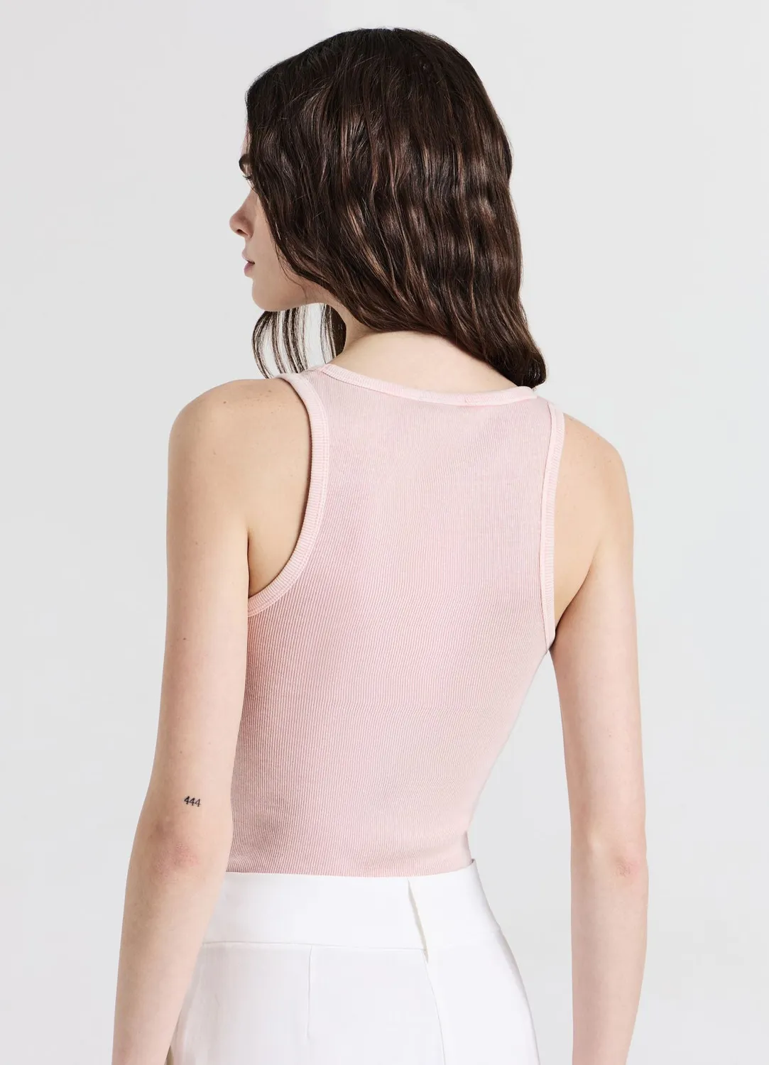 Calliope top côtelé femme col large coton