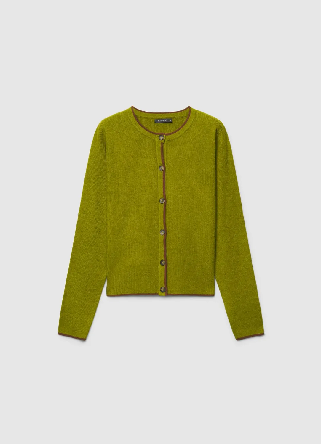 Calliope cardigan col rond contrasté femme