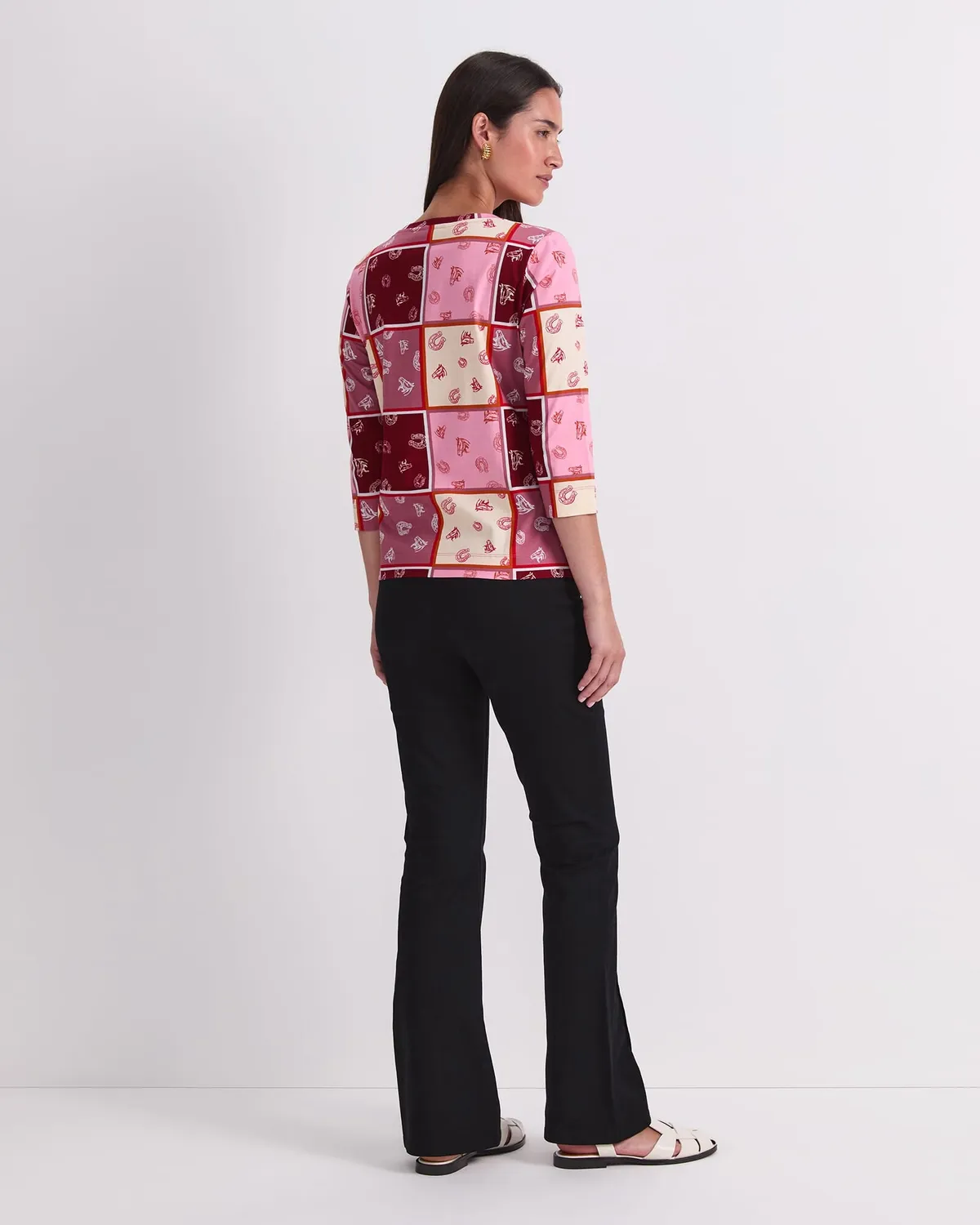 Sportscraft Horse Print t-shirt coton imprimé cheval