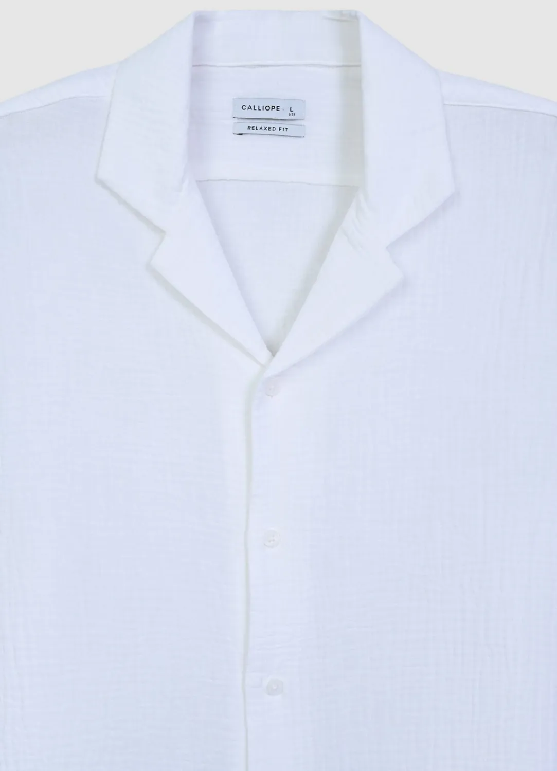 Calliope Bowling chemise homme coton gaufre manches courtes