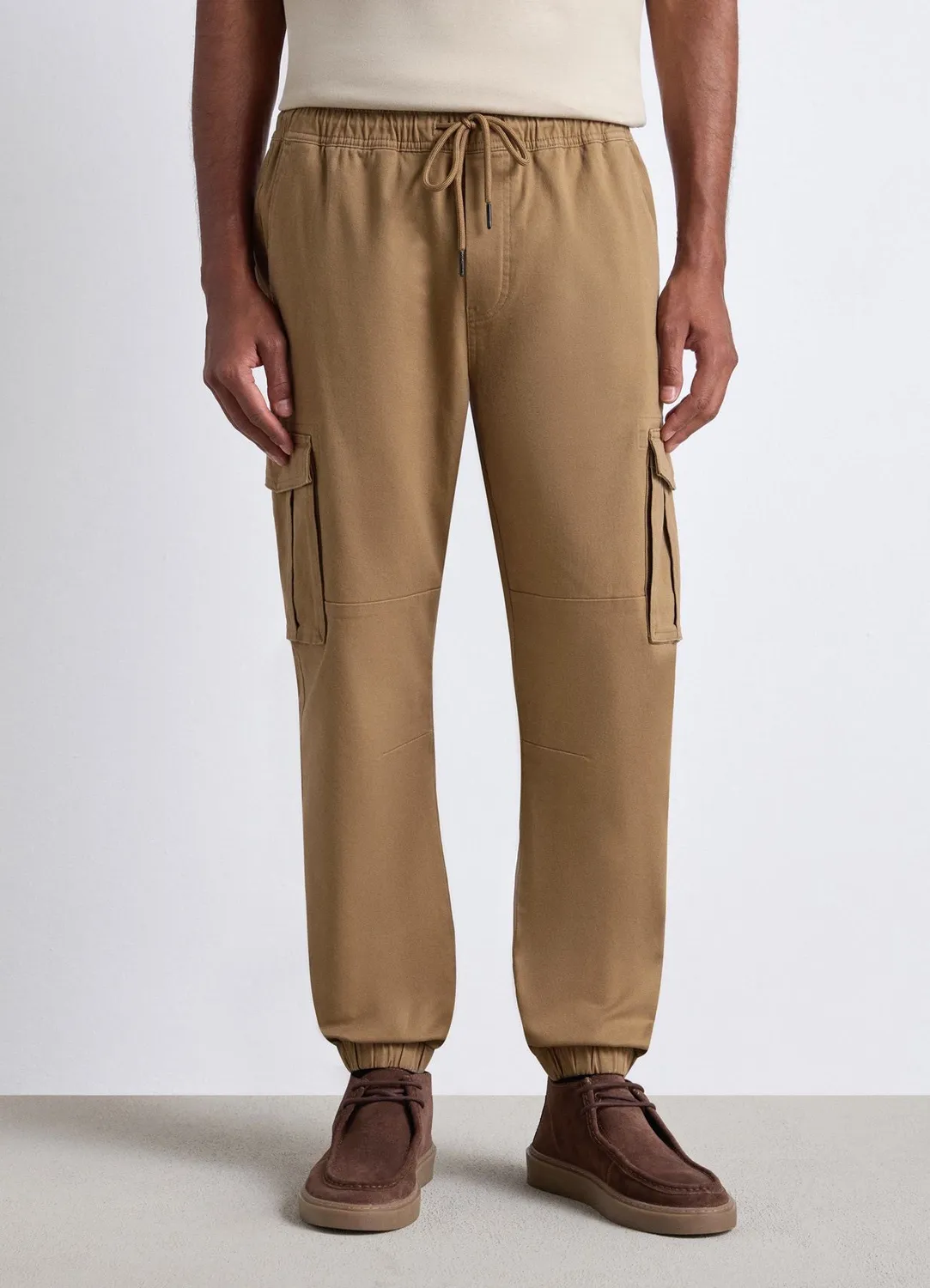 Calliope pantalon jogger cargo homme à cordon