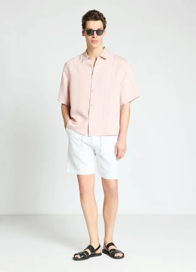 Calliope Bermuda lin bermuda homme cordon grandes tailles