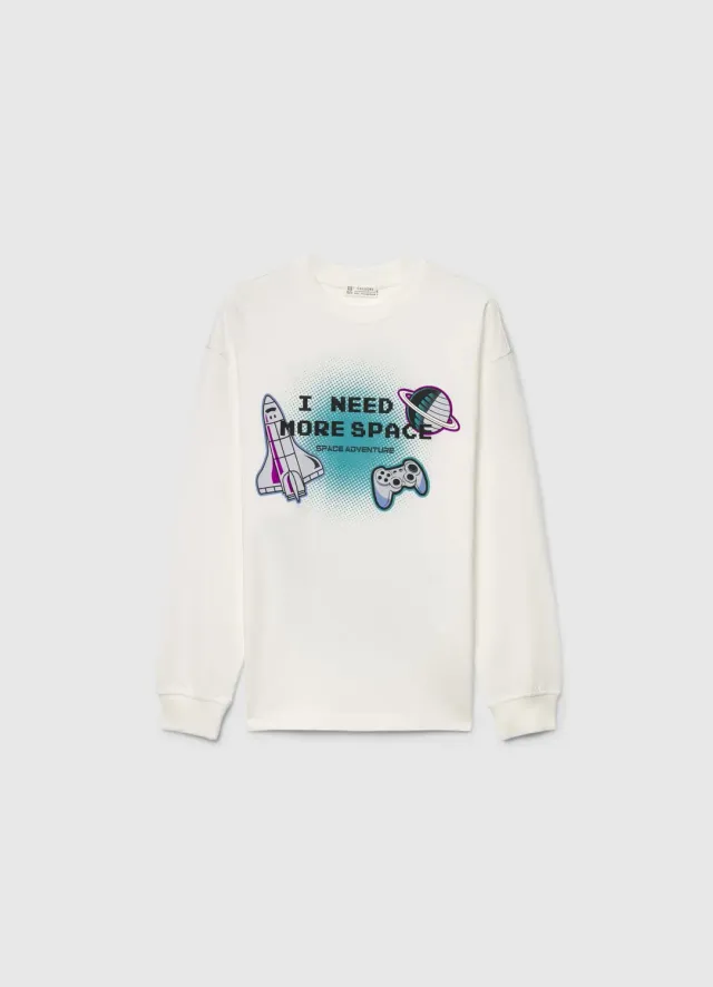 Calliope t-shirt manches longues astronaute garçon