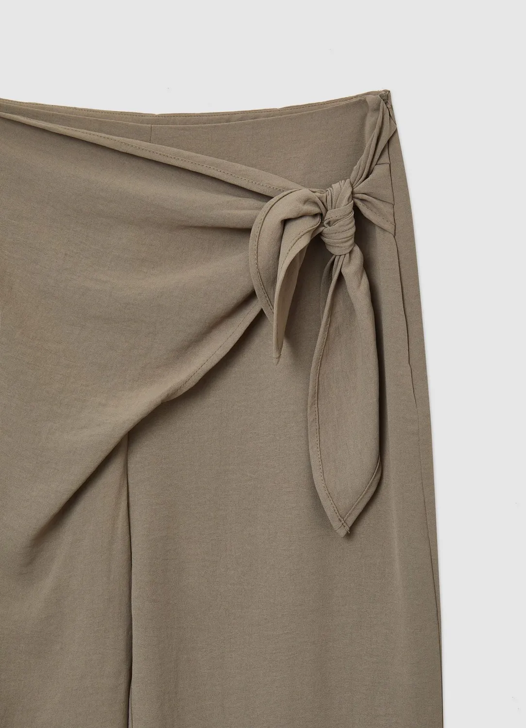 Calliope nœud pantalon femme long uni