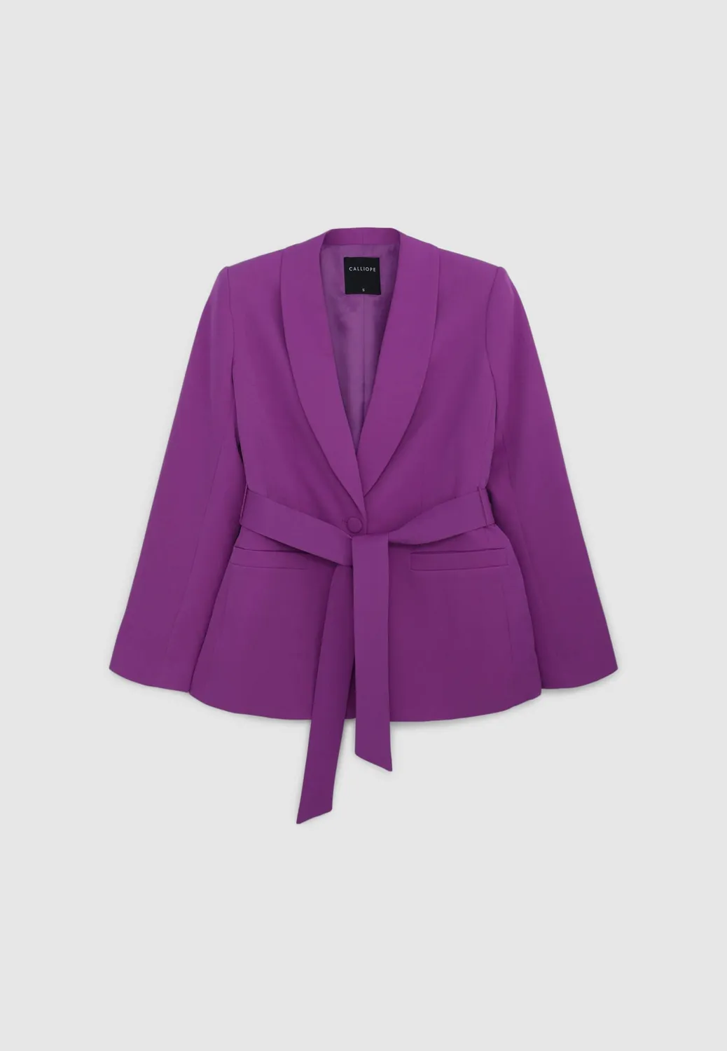 Calliope veste ceinture col châle femme