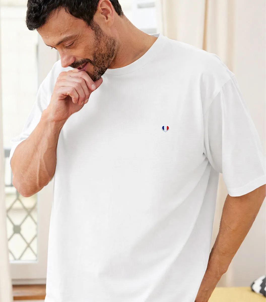 Cocorico Iconique t-shirt oversize homme blanc coton