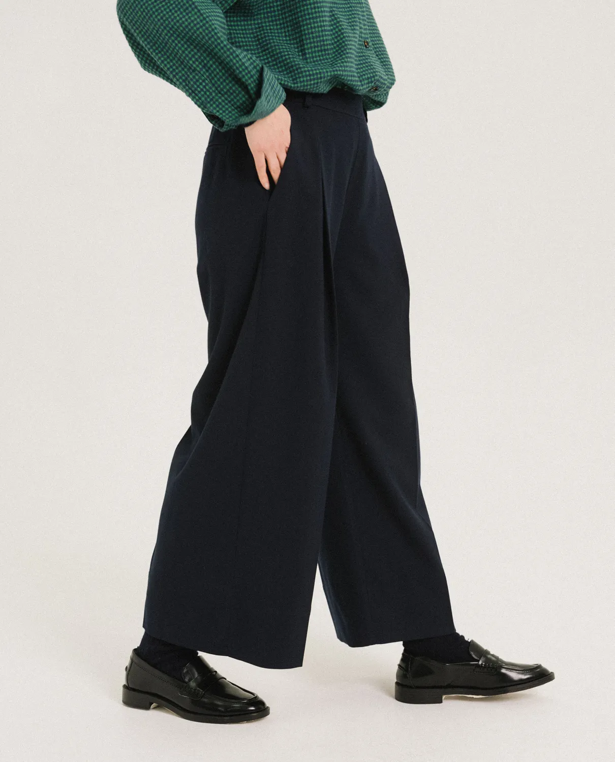 Tinsels Eugene pantalon Navy gabardine large
