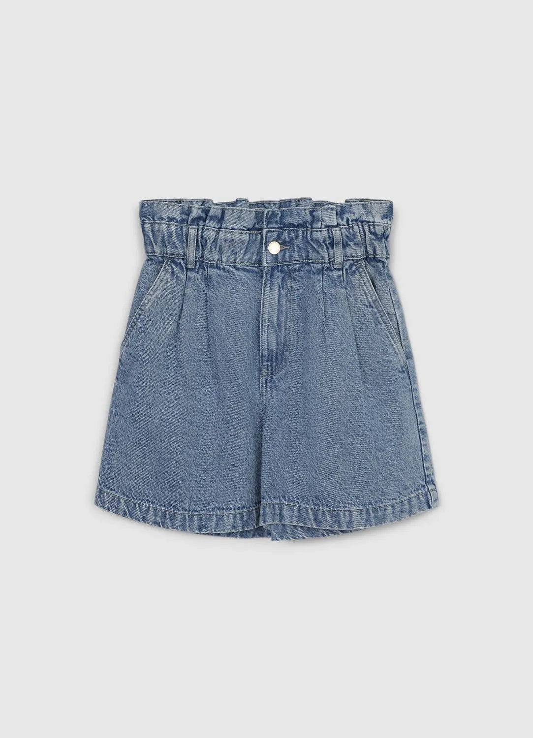 Calliope Short denim paperbag femme poches zip