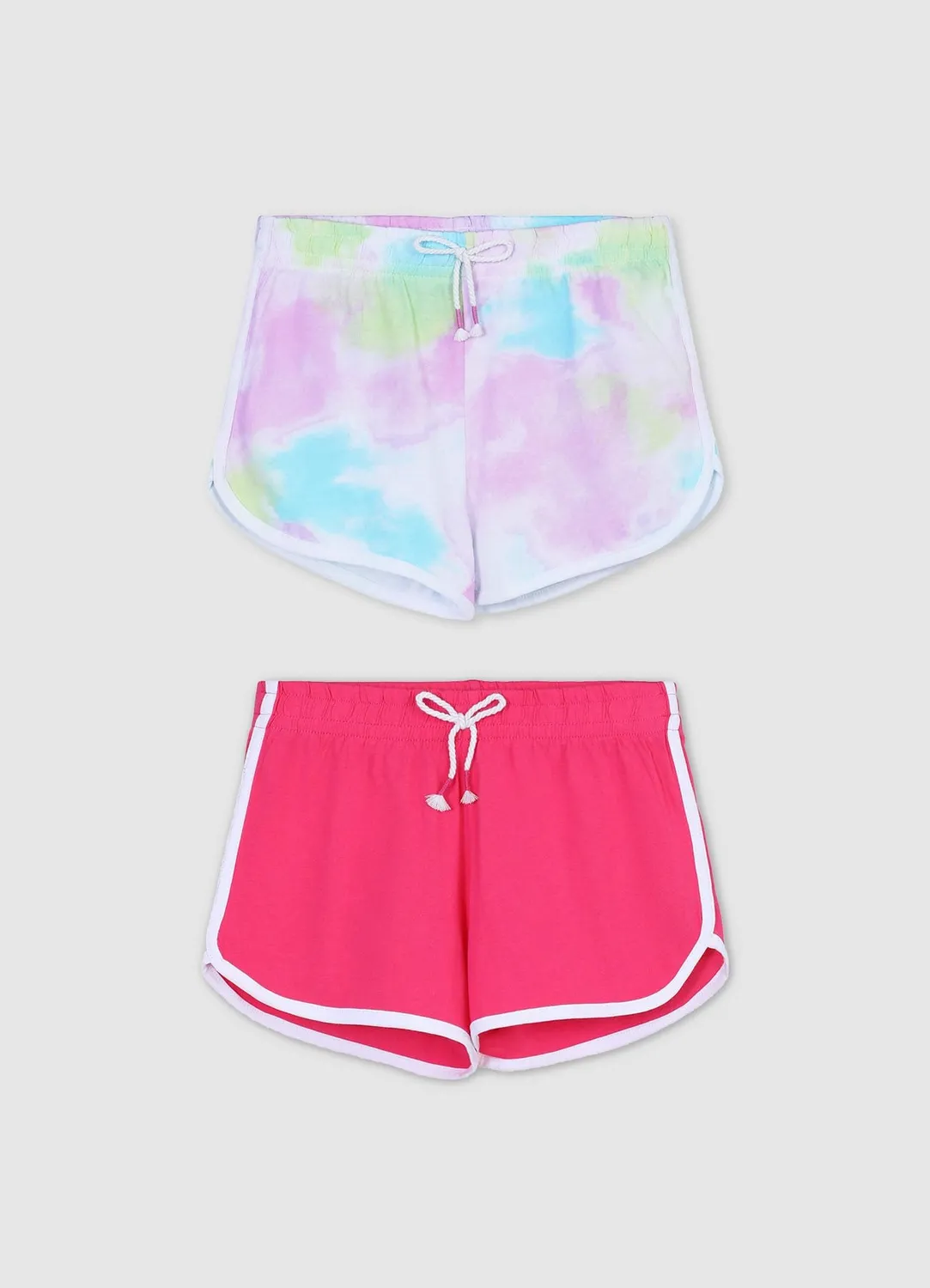 Calliope Pack 2 shorts fille coton coupe regular