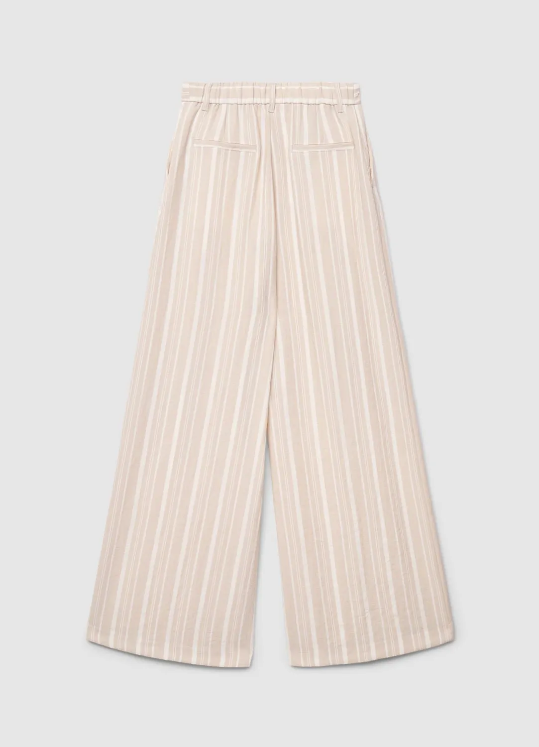 Calliope Palazzo Rayé Pantalon Large Rayures Taille Haute