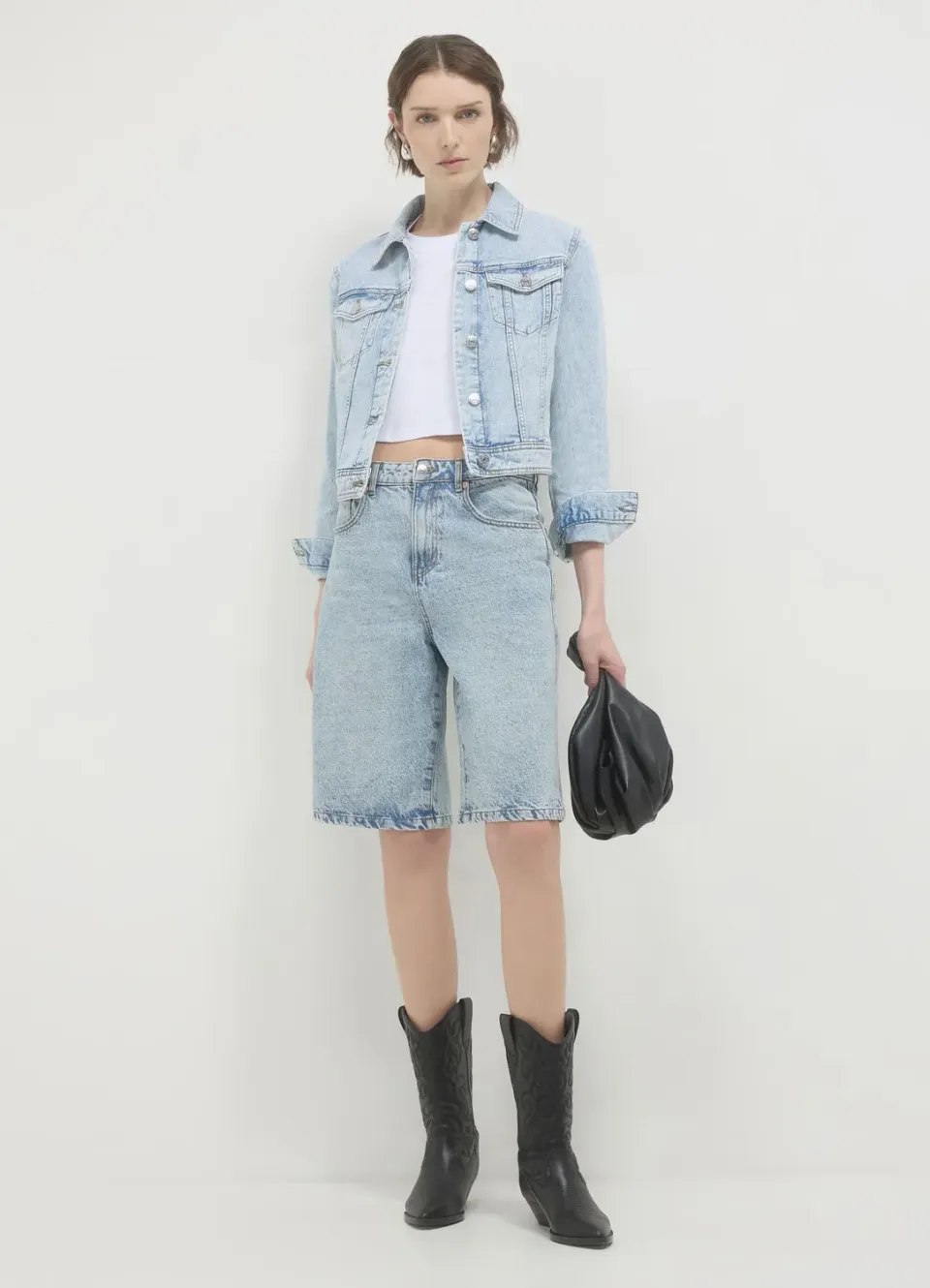 Calliope veste jean denim femme boutons