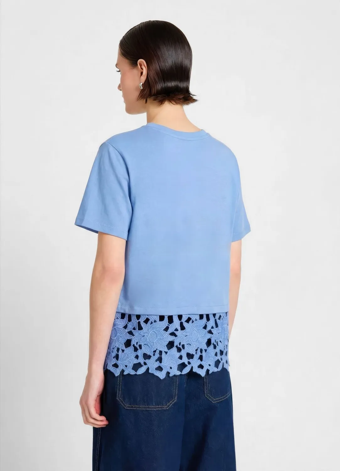 Calliope t-shirt femme M dentelle bas
