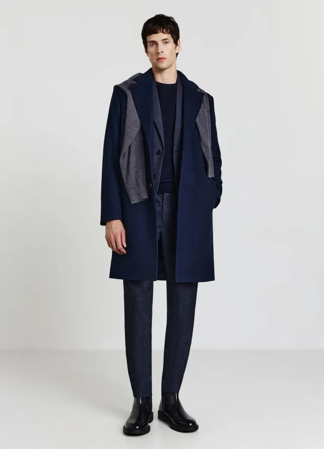 Calliope Atelier manteau homme monopetto revers élégant