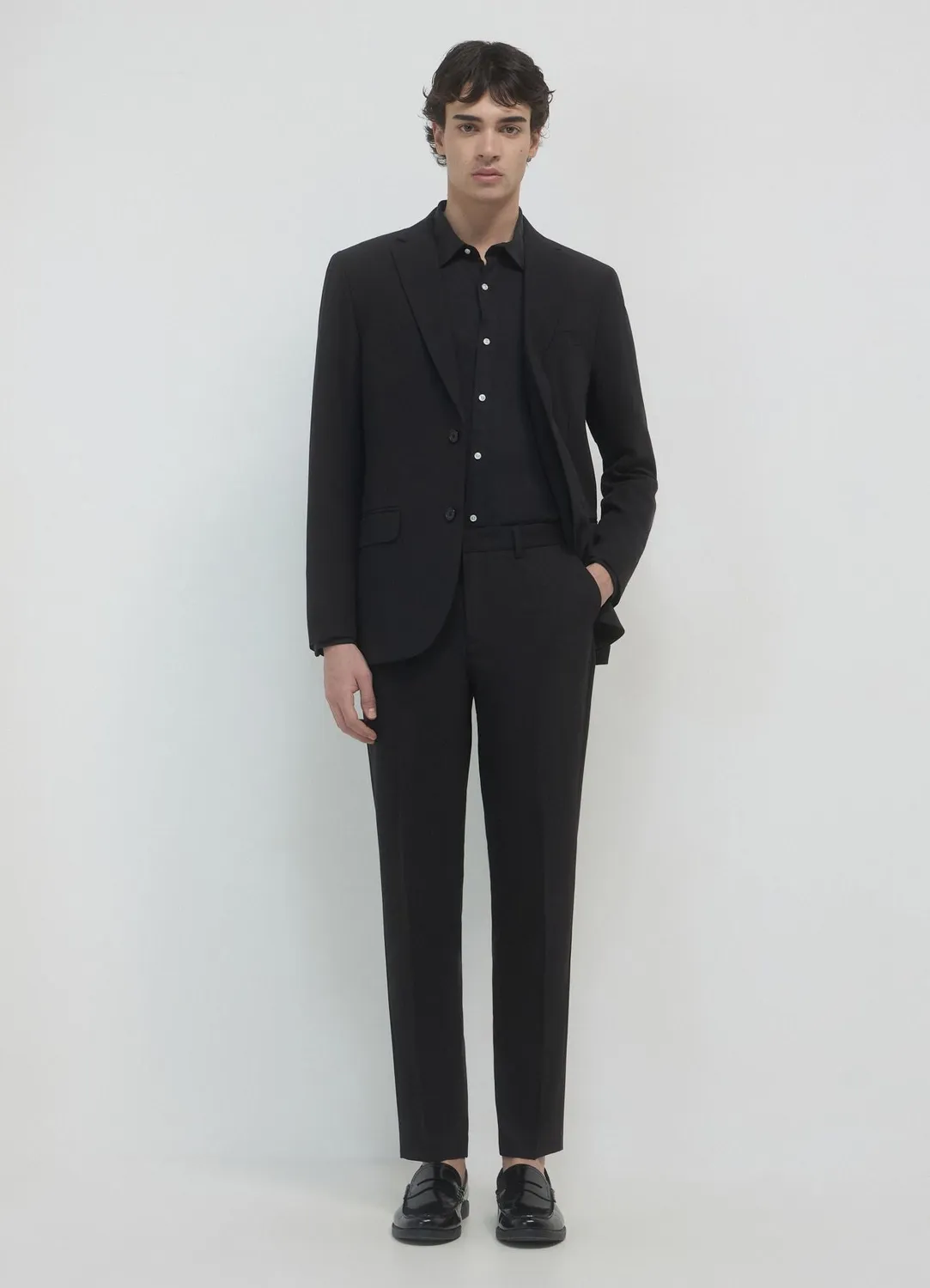 Calliope pantalon homme uni coupe regular