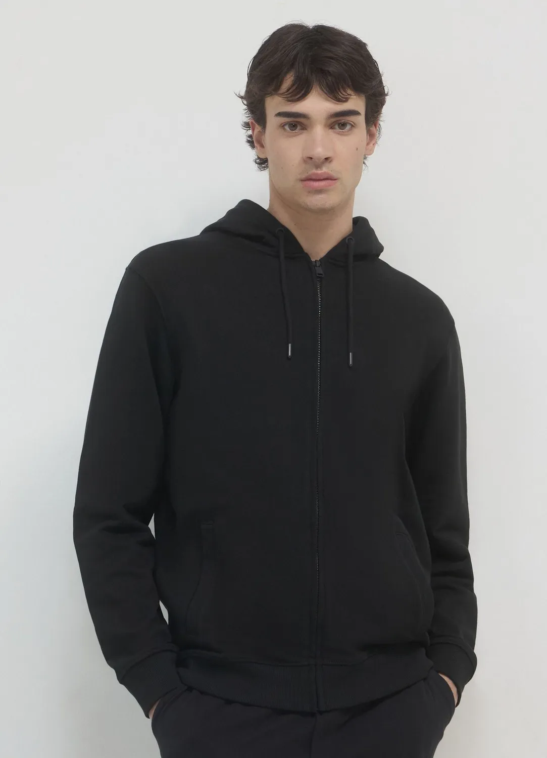 Calliope sweat zippe capuche coton homme
