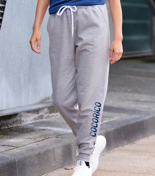 Cocorico Performance jogging femme gris chiné coton