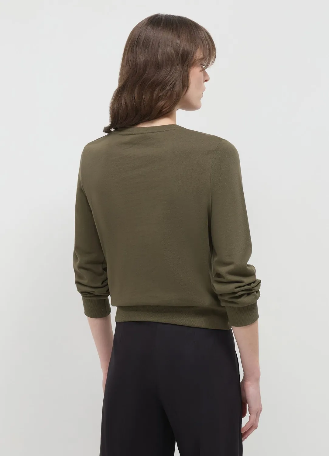 Calliope Pull col rond femme franges coton